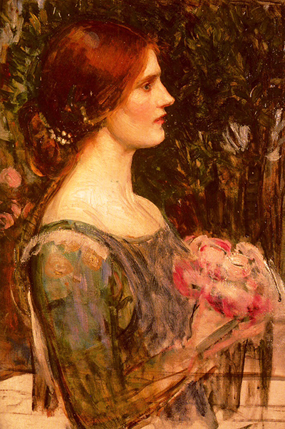 The Bouquet (Study) by John William Waterhouse